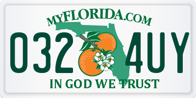 FL license plate 0324UY
