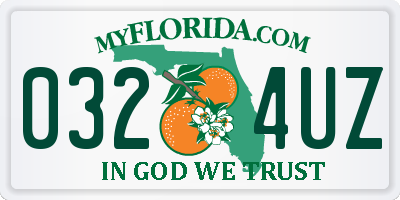 FL license plate 0324UZ