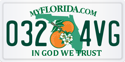 FL license plate 0324VG