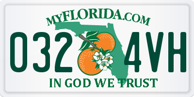 FL license plate 0324VH