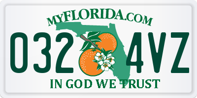 FL license plate 0324VZ