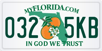 FL license plate 0325KB