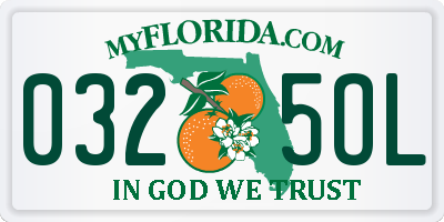 FL license plate 0325OL