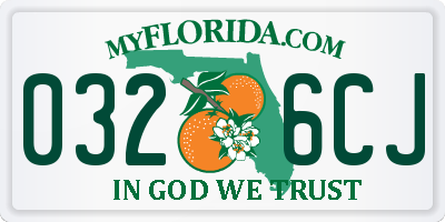 FL license plate 0326CJ