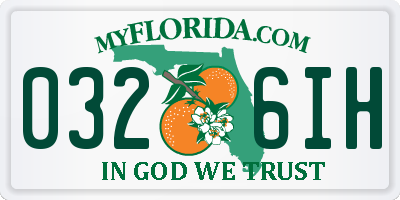 FL license plate 0326IH
