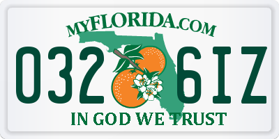 FL license plate 0326IZ