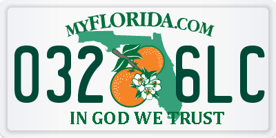 FL license plate 0326LC
