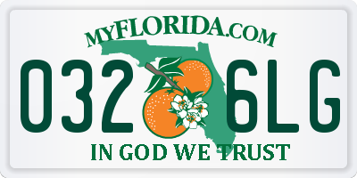 FL license plate 0326LG