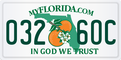 FL license plate 0326OC
