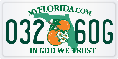 FL license plate 0326OG