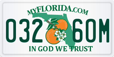 FL license plate 0326OM
