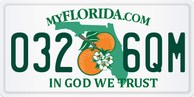 FL license plate 0326QM