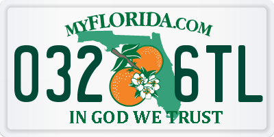 FL license plate 0326TL