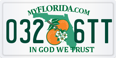 FL license plate 0326TT
