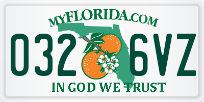 FL license plate 0326VZ
