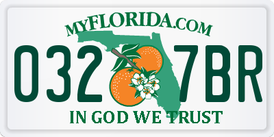 FL license plate 0327BR