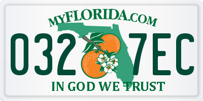 FL license plate 0327EC