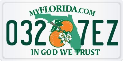 FL license plate 0327EZ