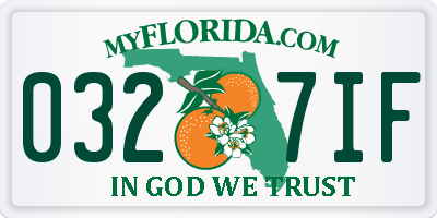 FL license plate 0327IF