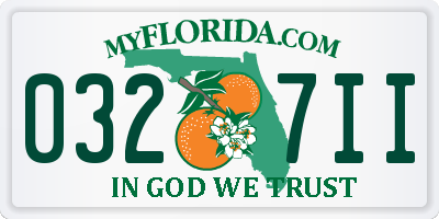 FL license plate 0327II