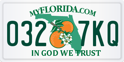 FL license plate 0327KQ