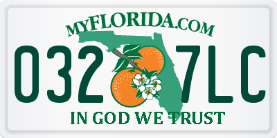 FL license plate 0327LC