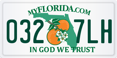 FL license plate 0327LH