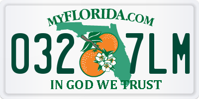 FL license plate 0327LM