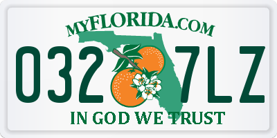 FL license plate 0327LZ
