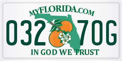 FL license plate 0327OG