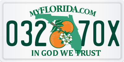 FL license plate 0327OX