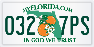 FL license plate 0327PS