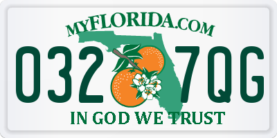 FL license plate 0327QG