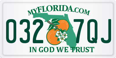 FL license plate 0327QJ