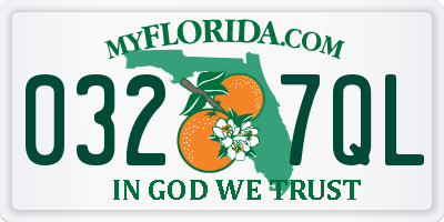 FL license plate 0327QL