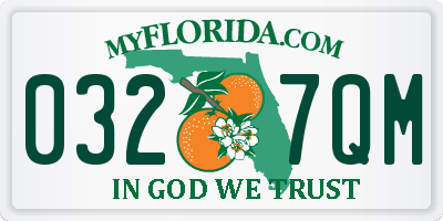 FL license plate 0327QM