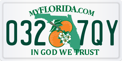 FL license plate 0327QY