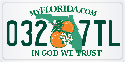 FL license plate 0327TL