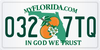 FL license plate 0327TQ