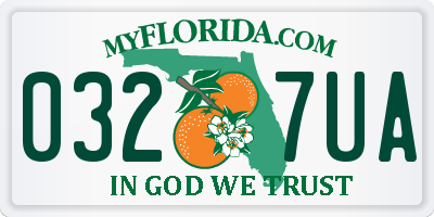 FL license plate 0327UA