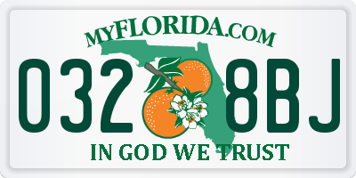 FL license plate 0328BJ