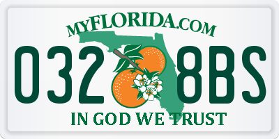 FL license plate 0328BS