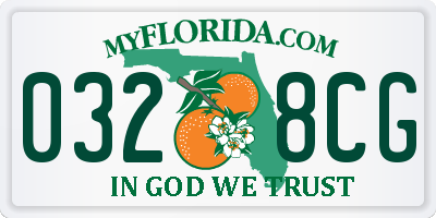FL license plate 0328CG