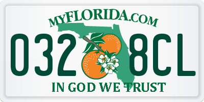 FL license plate 0328CL