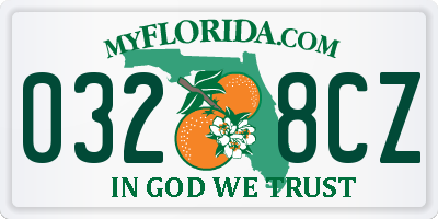 FL license plate 0328CZ