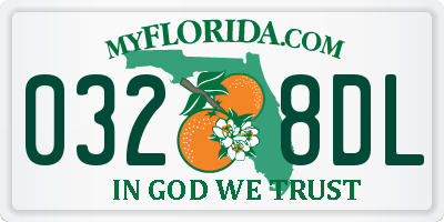 FL license plate 0328DL