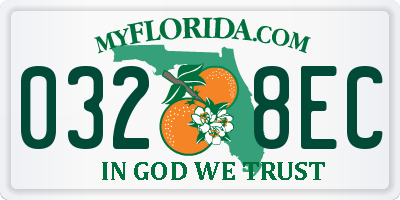 FL license plate 0328EC