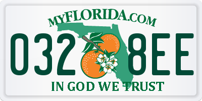 FL license plate 0328EE