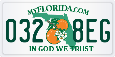 FL license plate 0328EG