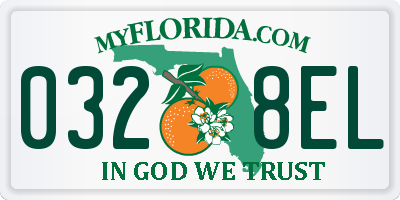FL license plate 0328EL
